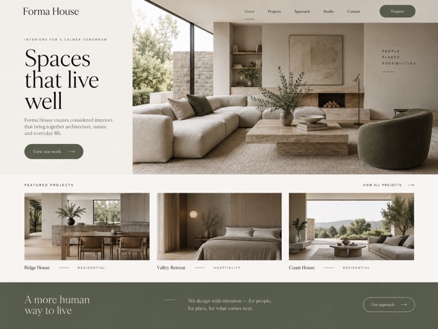 Forma House website preview