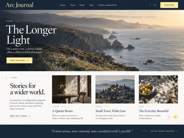 Arc Journal website preview