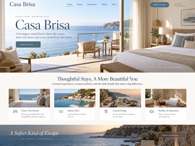 Casa Brisa website preview